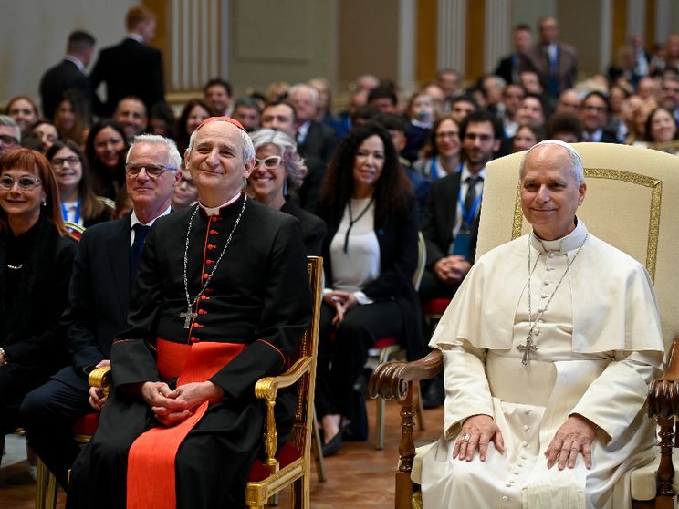 Un momento dell'udienza del Papa con i dipendenti della Conferenza episcopale italiana / VATICAN MEDIA