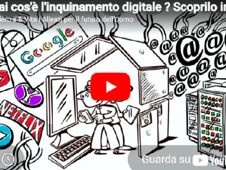 L'inquinamento digitale spiegato da un cartoon chiaro ed efficace