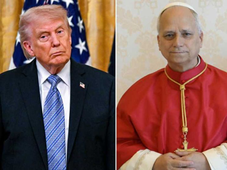 In una combo Donald Trump e Papa Leone XIV / Ansa