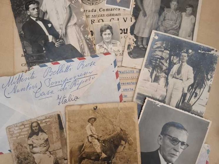 Le foto e le lettere della famiglia Belletti da cui discende la genealogista Priscila Silva dos Santos, che ha compiuto un viaggio lungo 10 anni per ricostruire la storia dei suoi antenati