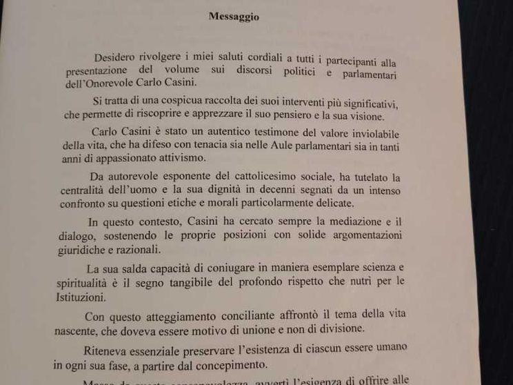 «Sulla vita nascente non possiamo dividerci»