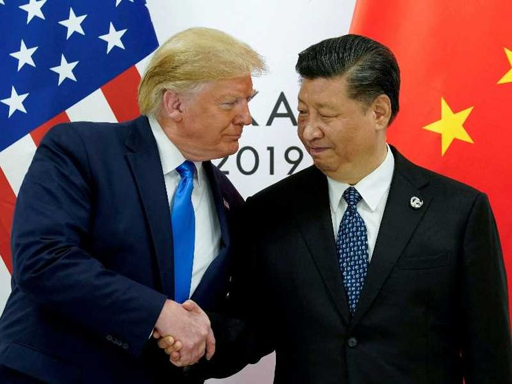 Donald Trump e Xi Jinping al G20 di Osaka, in Giappone, nel 2019/ REUTERS
