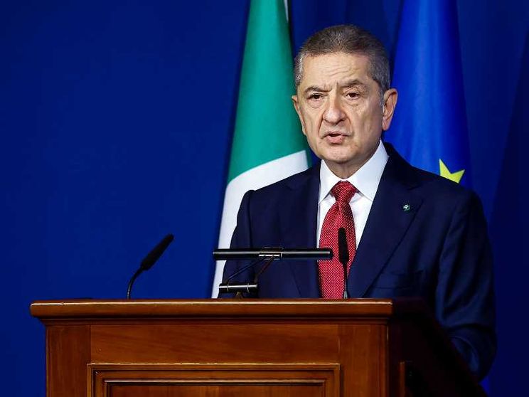Il governatore della Banca d'Italia Fabio Panetta durante la presentazioni delle Considerazioni finali in occasione della pubblicazione della Relazione annuale sul 2025 presso Palazzo Koch / ANSA