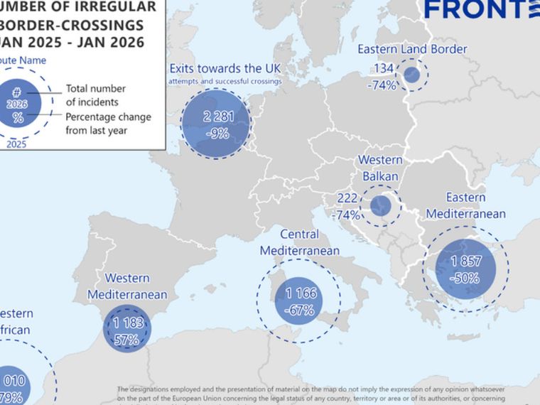 Il grafico di Frontex