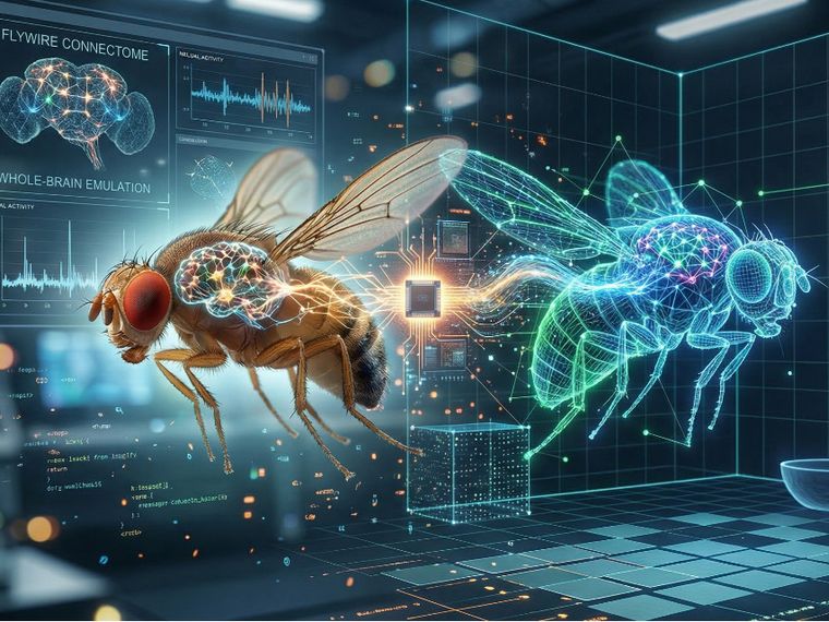 Replicato il cervello di una mosca, può “vivere” in un ambiente digitale