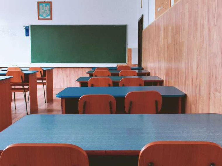 L’interno di un’aula scolastica vuota