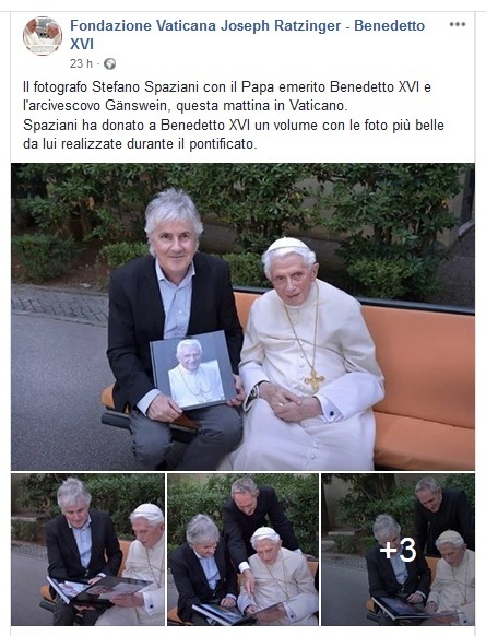 La pagina della Fondazione vaticana Joseph Ratzinger-Benedetto XVI