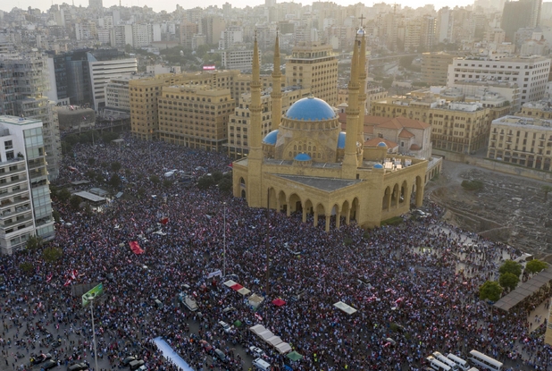 Le proteste anti governative a Beirut