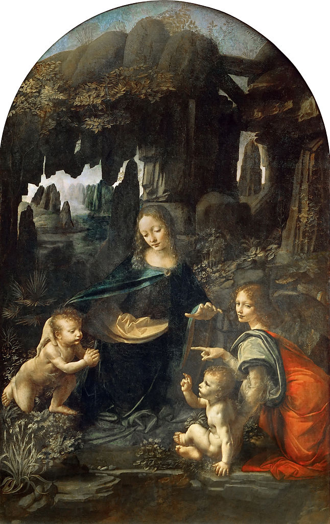 Leonardo da Vinci, 'Vergine delle Rocce' (Parigi, Louvre)