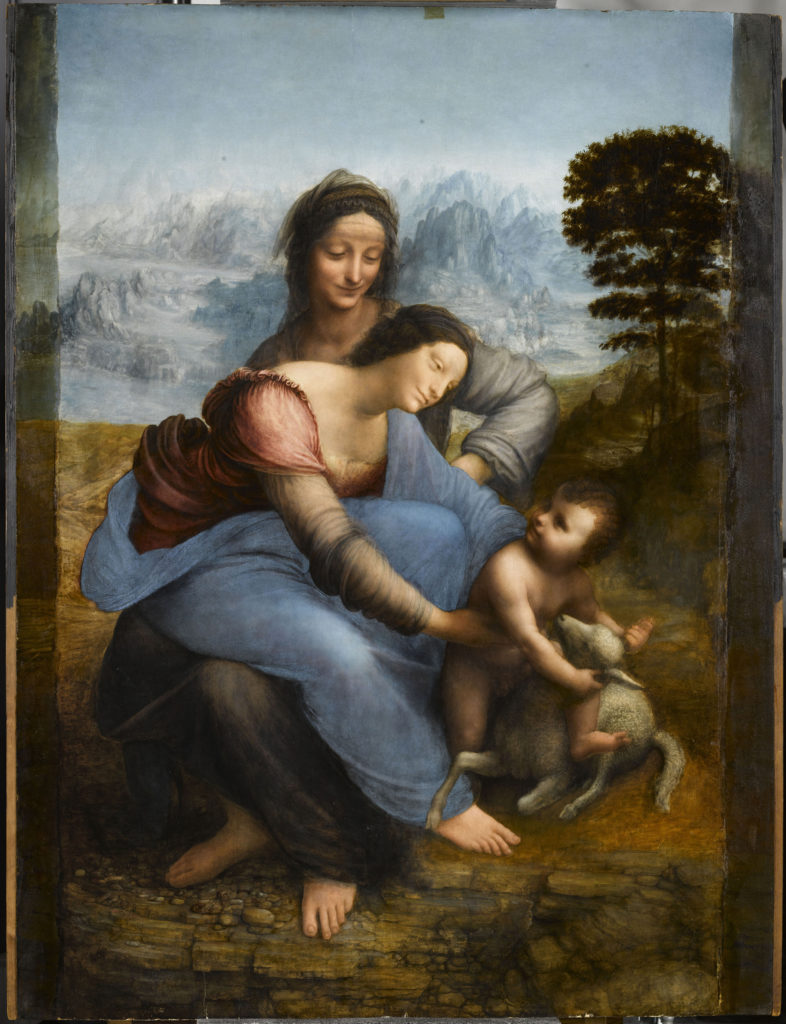 Leonardo da Vinci, 'Madonna con il Bambino e sant'Anna' (Parigi, Louvre)