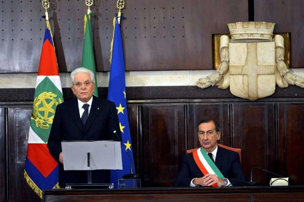 Il presidente Mattarella parla in Consiglio Comunale a Milano