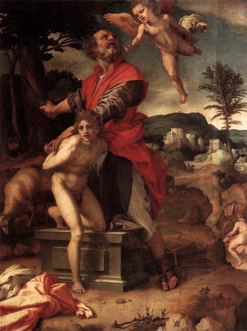 “Il sacrificio di Isacco” di Andrea del Sarto (1486-1530)