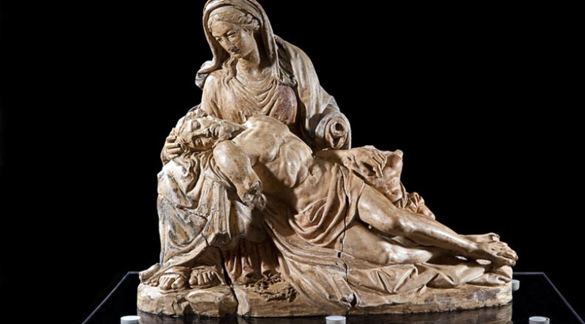 La «Pietà» in terracotta recentemente attribuita a Michelangelo