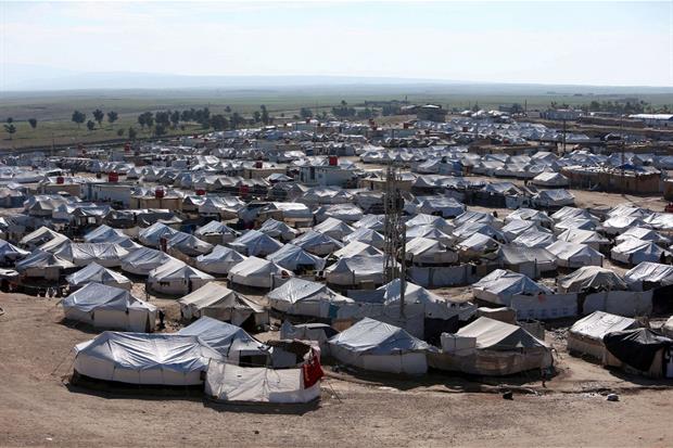 Un campo profughi siriano