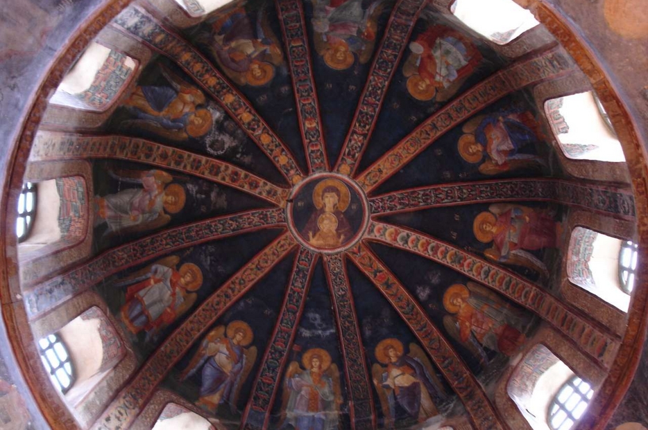 Parecclesion (cappella funeraria): cupola con affreschi bizantini