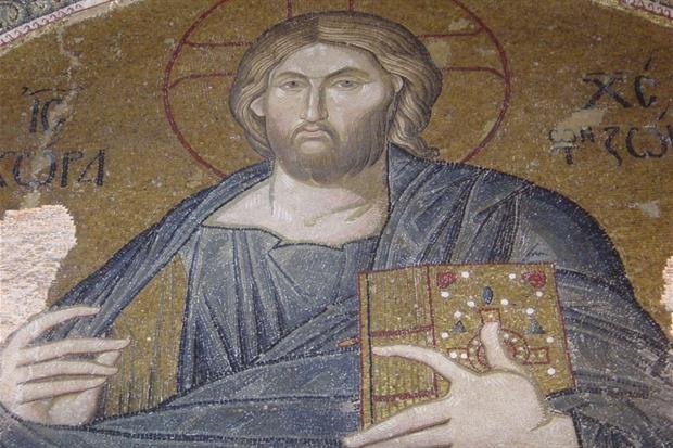 Esonartece: mosaico raffigurante Cristo