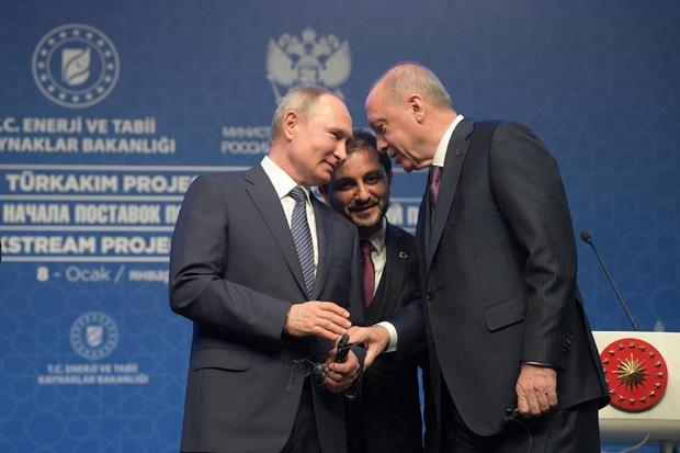 Vladimier Putin e Recep Erdogan a Istanbul l'8 gennaio 2020