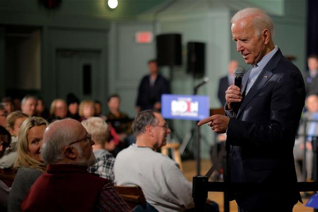 L'ex vicepresidente Joe Biden è in testa alle preferenze degli elettori democratici a livello nazionale