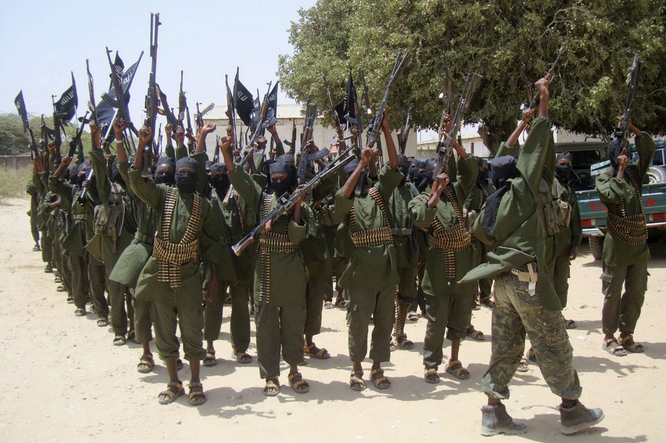 Miliziani di al-Shabaab in Somalia