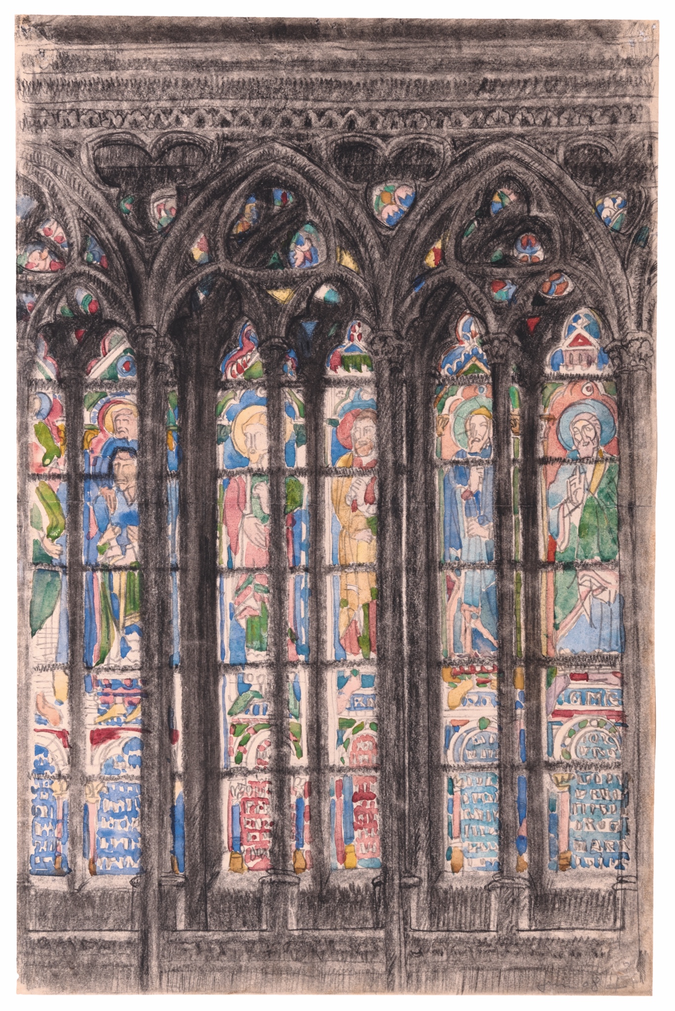 Le Corbusier, “Notre-Dame de Paris, finestra superiore” (1908)