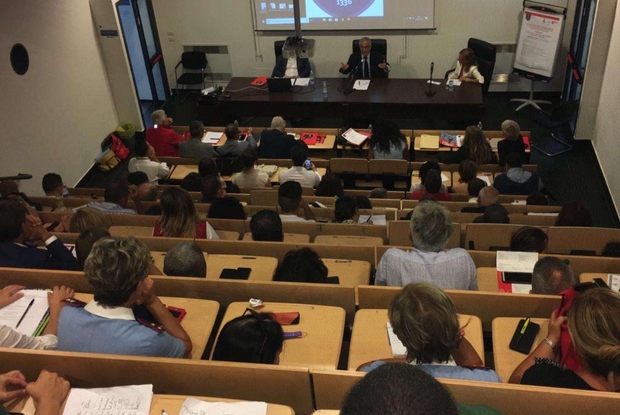 Foto dell'Aula di giusrisprudenza dell'Università di Camerino