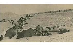 Un'immagine storica della battaglia di El Alemain