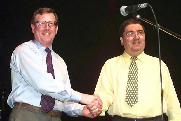 John Hume e David Trimble alla vigilia del referendum del 22 maggio 1998