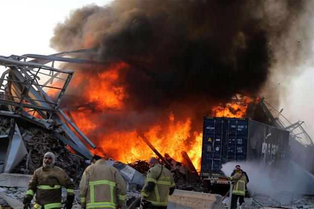L'esplosione al porto di Beirut