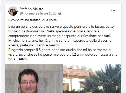 Il post di don Stefano Maisto