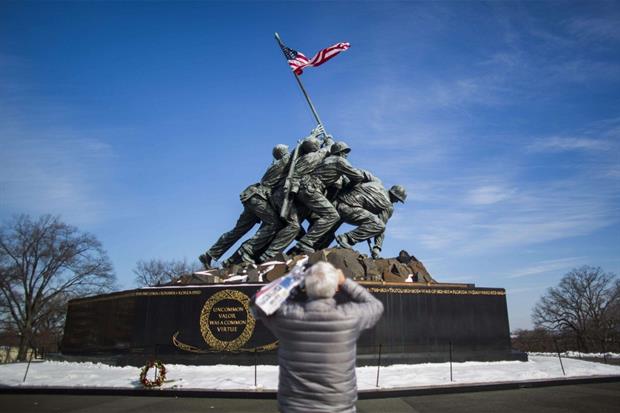 Il Marine Corps War Memorial ad Arlington, Virginia
