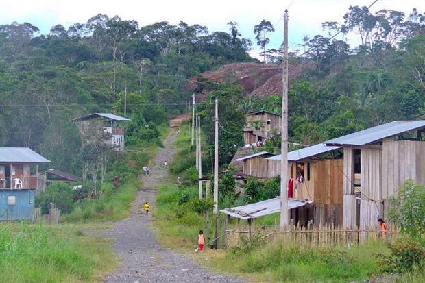 Villaggio Shuar nella provincia di Morona Santiago, in Ecuador