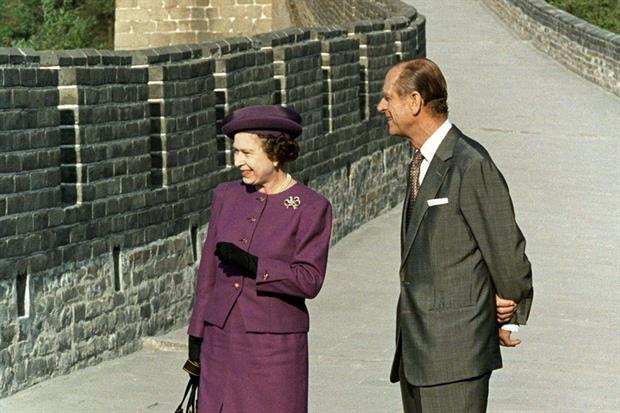 Filippo e la Regina in Cina nel 1986