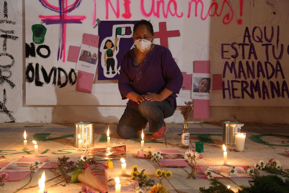 Manifestazioni di solidarietà verso Victoria Esperanza Salazar a Cancun, in Messico