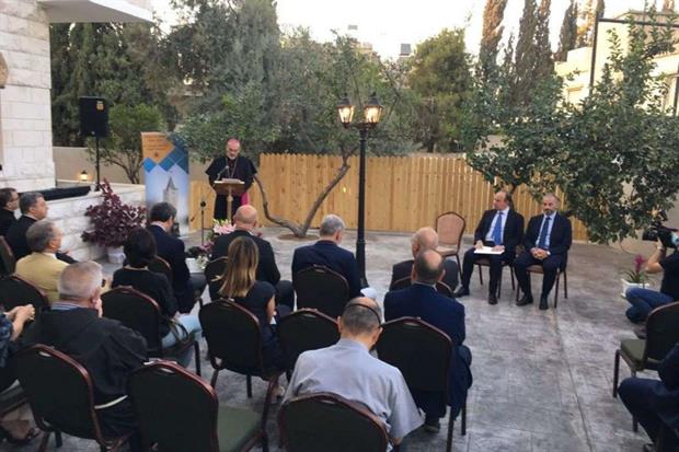 Un momento dell'inaugurazione della Casa del Sacro Cuore ad Amman