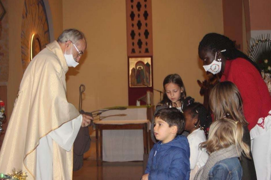 Il cardinale López Romero durante una celebrazione a Rabat