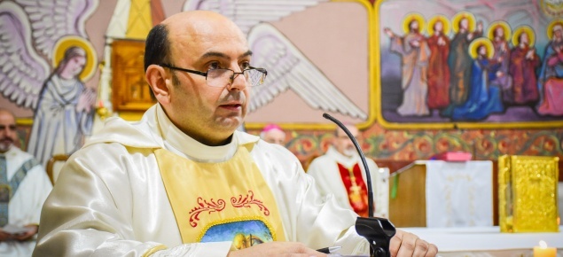 Il parroco di Gaza, padre - 'abuna' - Gabriel Romanelli