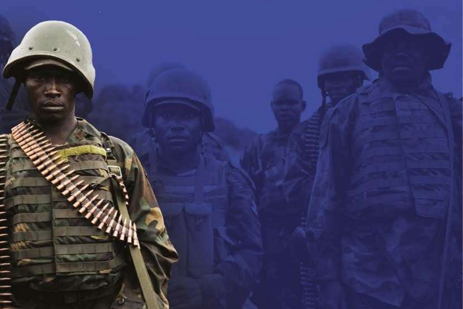 Soldati ugandesi della missione dell’Unione Africana liberano Kurtunwaarey in Somalia dal gruppo terroristico Al Shabaab, il 31 agosto 2014.
