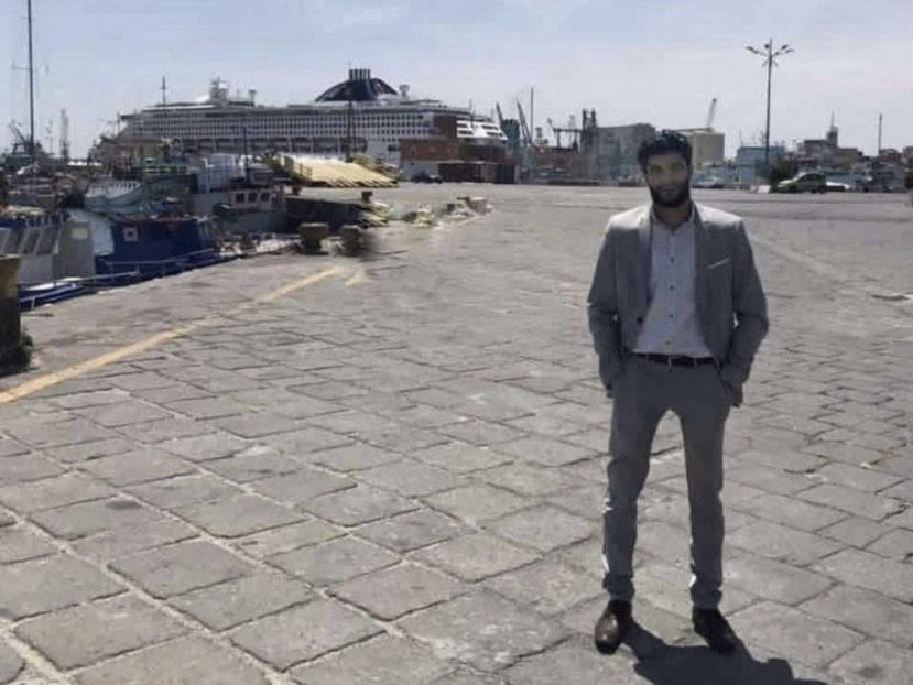 Il comandante Abdurhaman al MIlad (alias Bija) in una foto nel porto di Catania (maggio 2019)
