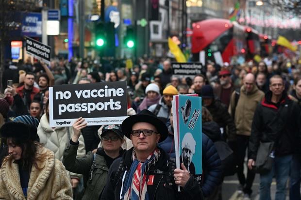 Anche ieri i no-vax sono tornati in piazza a Londra