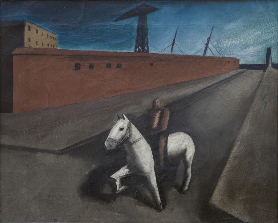 Mario Sironi, “Il molo” (1921)