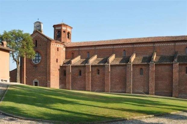 Particolare dell’abbazia cistercense di Morimondo a sud di Milano, al confine con il territorio di Pavia