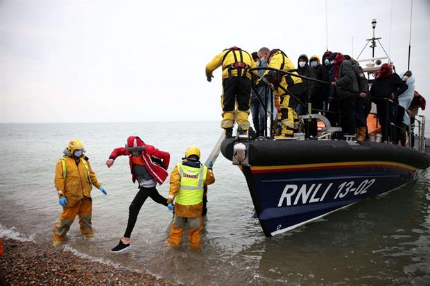 Le operazioni di soccorso sulle coste inglese