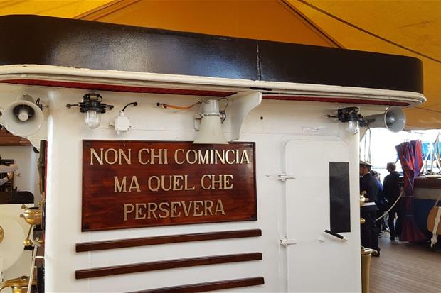 Il motto dell'Amerigo Vespucci
