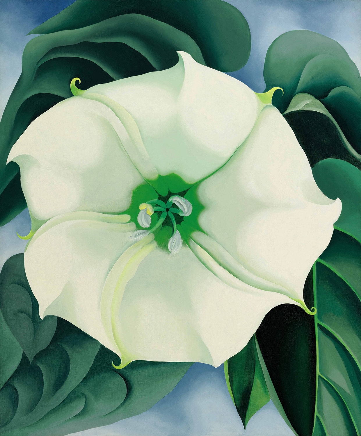Georgia O'Keeffe, 'Series I White and Blue Flower Shapes',  1919
