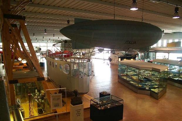 Il settore del museo dell'Aeronautica Militare dedicato ai voli polari sulle imprese di Umberto Nobile