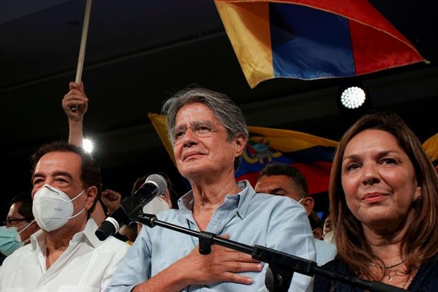 Guillermo Lasso, eletto presidente dell'Ecuador domenica scorsa