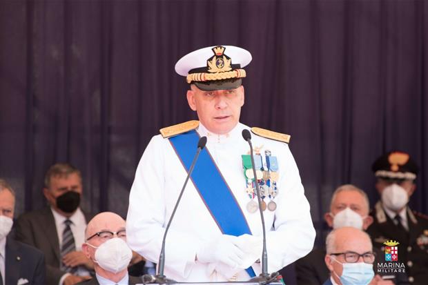 L'ammiraglio Giuseppe Cavo Dragone, capo di Stato maggiore della Marina