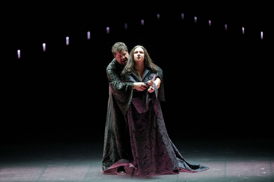 Luca Salsi e Anna Netrebko nel “Macbeth” andato in scena all’Opera di Stato di Vienna