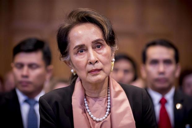 La leader democratica e premio Nobel  poer la pace nel 1991 Aung San Suu Kyi