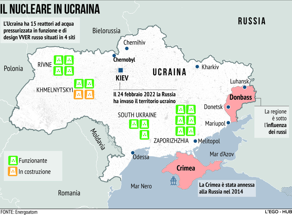 Ucraina, la centrale nucleare di Zaporizhzhia: cos'è e come funziona